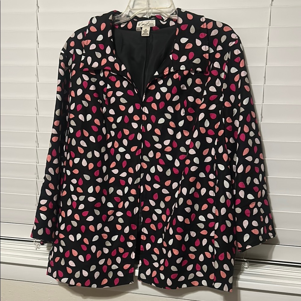 Kim Rogers woman - Colorful Leaf Pattern Jacket